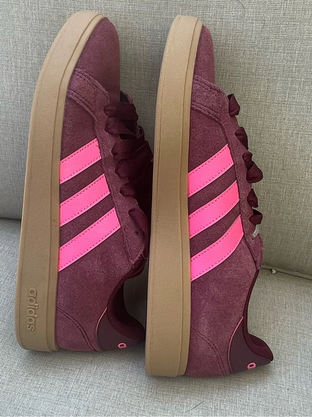 Adidas Womens Sneakers Grand Court Base 00 Shoes Size 8.5 JQ3598 - Picture 7 of 13